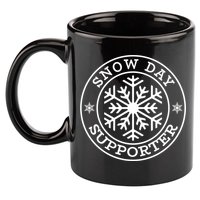 Funny Snow Day Supporter Teacher Student Winter Snowflake Cute Gift 11oz C Handle Ceramic Mug