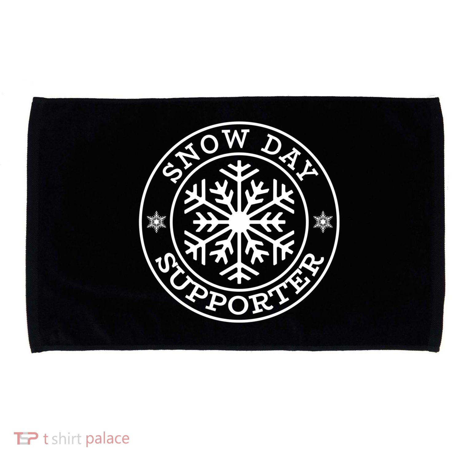 Funny Snow Day Supporter Teacher Student Winter Snowflake Cute Gift Microfiber Hand Towel