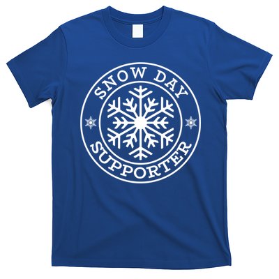 Funny Snow Day Supporter Teacher Student Winter Snowflake Cute Gift T-Shirt