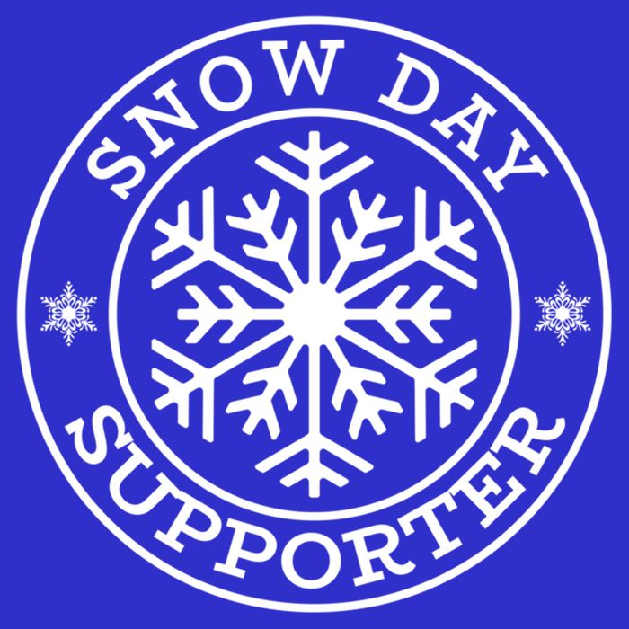 Funny Snow Day Supporter Teacher Student Winter Snowflake Cute Gift Zip Tote Bag