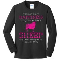 Funny Sheep Design for Farmers and Sheep Lovers Kids Long Sleeve Shirt