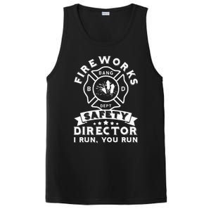 Fireworks Safety Director I Run You Run Bang Dept Patriotic PosiCharge Competitor Tank