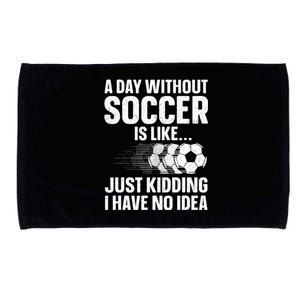 Funny Soccer Design For  Sport Player Soccer Lover  Microfiber Hand Towel