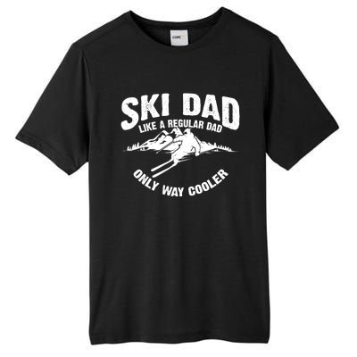 Funny Ski Dad Gift Skiers Cute Skiing Lovers Father's Day Gift Tall Fusion ChromaSoft Performance T-Shirt