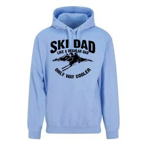 Funny Ski Dad Gift Skiers Cute Skiing Lovers Father's Day Gift Unisex Surf Hoodie