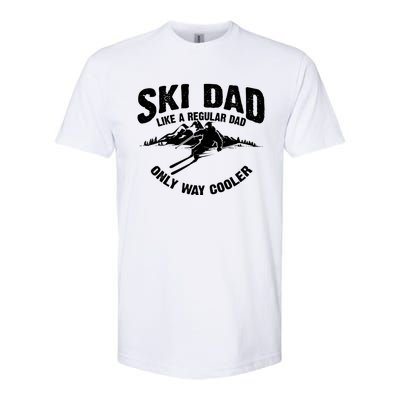 Funny Ski Dad Gift Skiers Cute Skiing Lovers Father's Day Gift Softstyle CVC T-Shirt