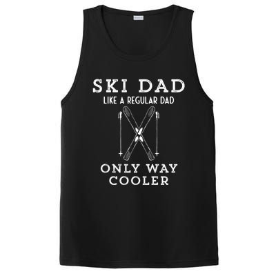 Funny Ski Dad Like A Regular Dad But More Cool Gift PosiCharge Competitor Tank