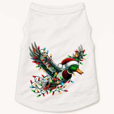 Flying Santa Duck With Christmas Lights Hunting Season Doggie Tank