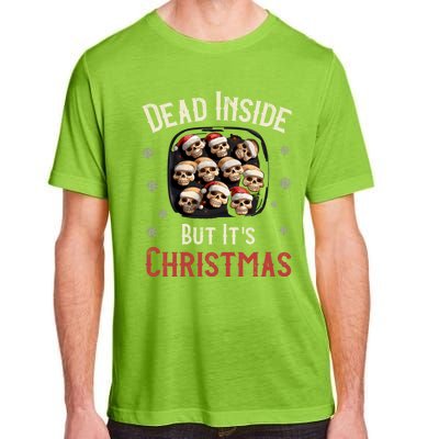 Funny Sarcastic Dead Inside But ItS Christmas Skull Cookies Gift Adult ChromaSoft Performance T-Shirt