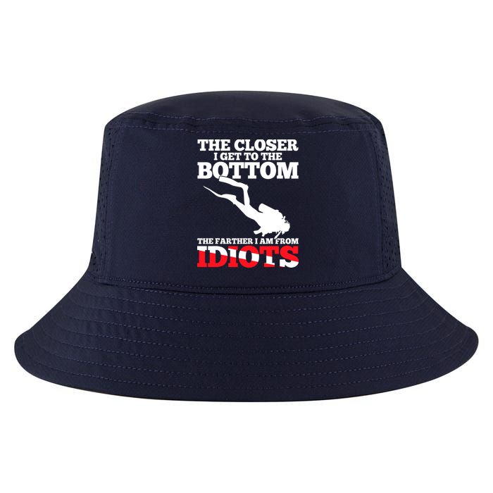 Funny Scuba Diving Flag Dive Quote Scuba Diver Gift Cool Comfort Performance Bucket Hat