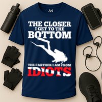Funny Scuba Diving Flag Dive Quote Scuba Diver Gift Cooling Performance Crew T-Shirt