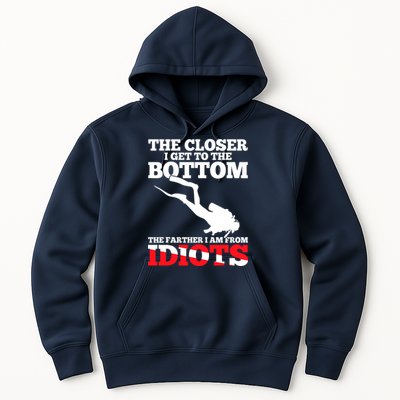 Funny Scuba Diving Flag Dive Quote Scuba Diver Gift Hoodie