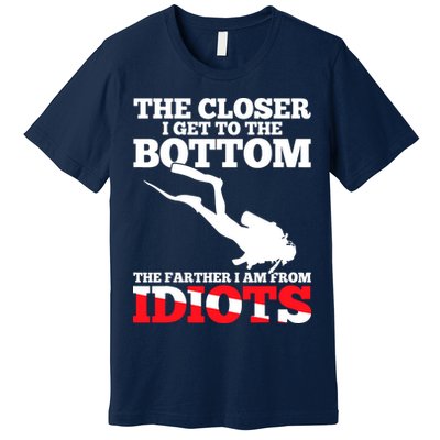 Funny Scuba Diving Flag Dive Quote Scuba Diver Gift Premium T-Shirt