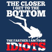 Funny Scuba Diving Flag Dive Quote Scuba Diver Gift 25L Jumbo Tote