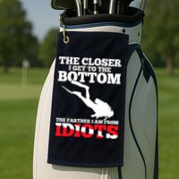 Funny Scuba Diving Flag Dive Quote Scuba Diver Gift Golf Towel