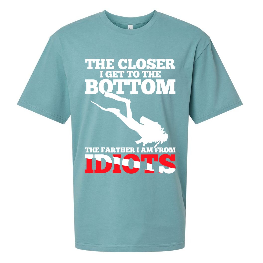 Funny Scuba Diving Flag Dive Quote Scuba Diver Gift Sueded Cloud Jersey T-Shirt