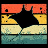 Funny Stingray Design For Men Women Kids Ocean Animal Lovers Impact Tech Backpack