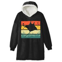 Funny Stingray Design For Men Women Kids Ocean Animal Lovers Hooded Wearable Blanket