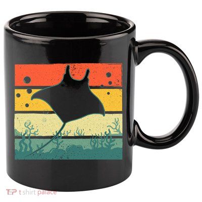 Funny Stingray Design For Men Women Kids Ocean Animal Lovers 11oz C Handle Ceramic Mug