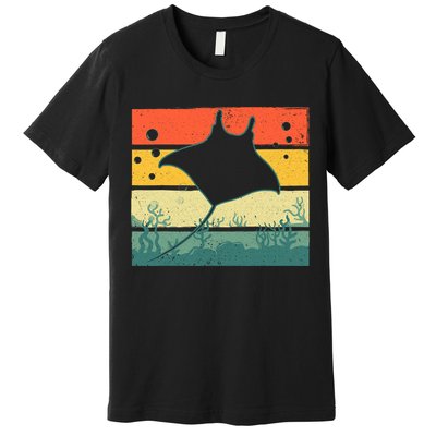 Funny Stingray Design For Men Women Kids Ocean Animal Lovers Premium T-Shirt