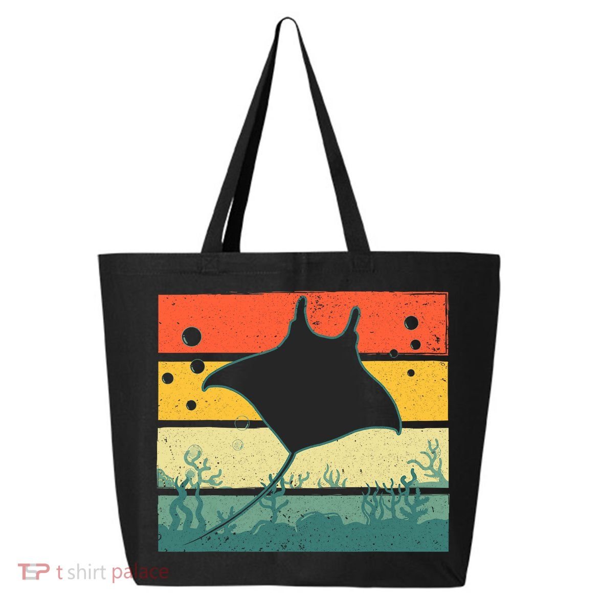 Funny Stingray Design For Men Women Kids Ocean Animal Lovers 25L Jumbo Tote