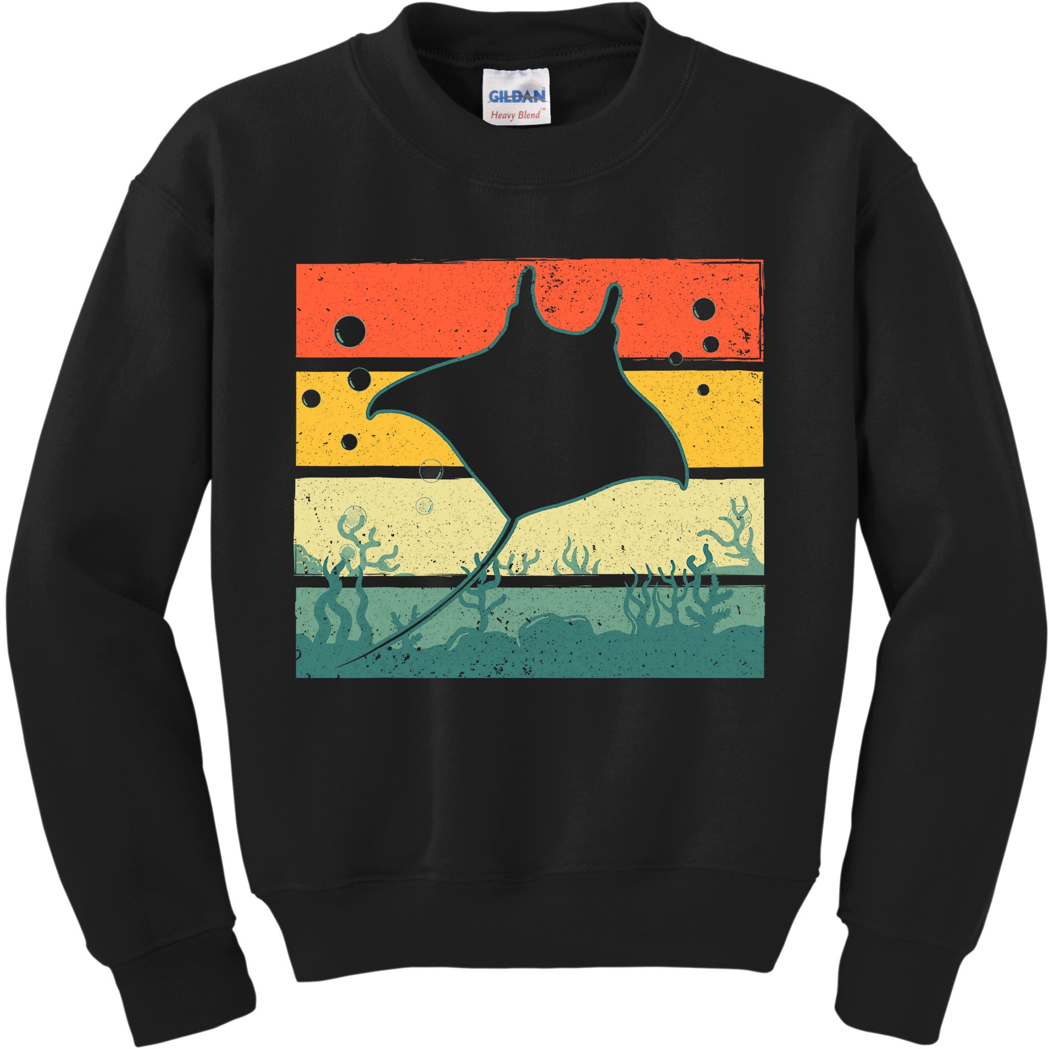 Funny Stingray Design For Men Women Kids Ocean Animal Lovers Kids Sweatshirt