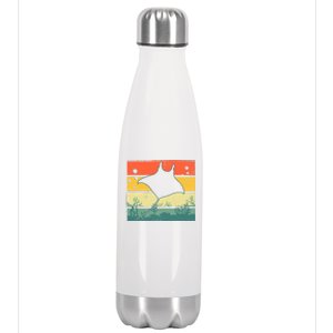 Funny Stingray Design For Men Women Kids Ocean Animal Lovers Stainless Steel Insulated Water Bottle