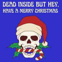 Funny Sarcastic Dead Inside But Merry Christmas Skull Santa Gift 16 in Basic Backpack