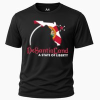 Florida State DeSantisLand A State Of Liberty Cooling Performance Crew T-Shirt