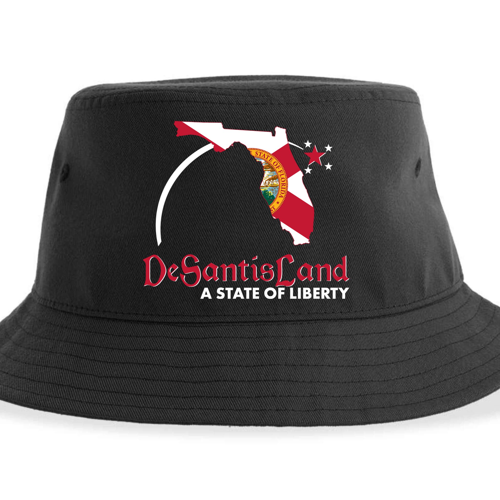 Florida State DeSantisLand A State Of Liberty Sustainable Bucket Hat