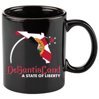 Florida State DeSantisLand A State Of Liberty 11oz C Handle Ceramic Mug