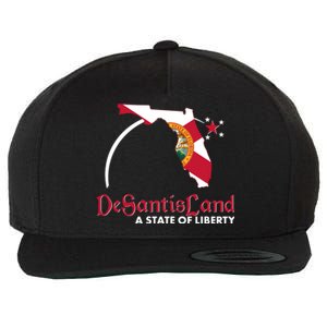 Florida State DeSantisLand A State Of Liberty Wool Snapback Cap