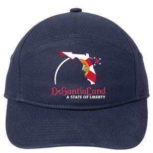 Florida State DeSantisLand A State Of Liberty 7-Panel Snapback Hat