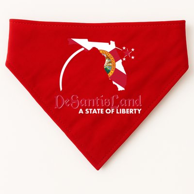 Florida State DeSantisLand A State Of Liberty USA-Made Doggie Bandana