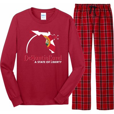 Florida State DeSantisLand A State Of Liberty Long Sleeve Pajama Set