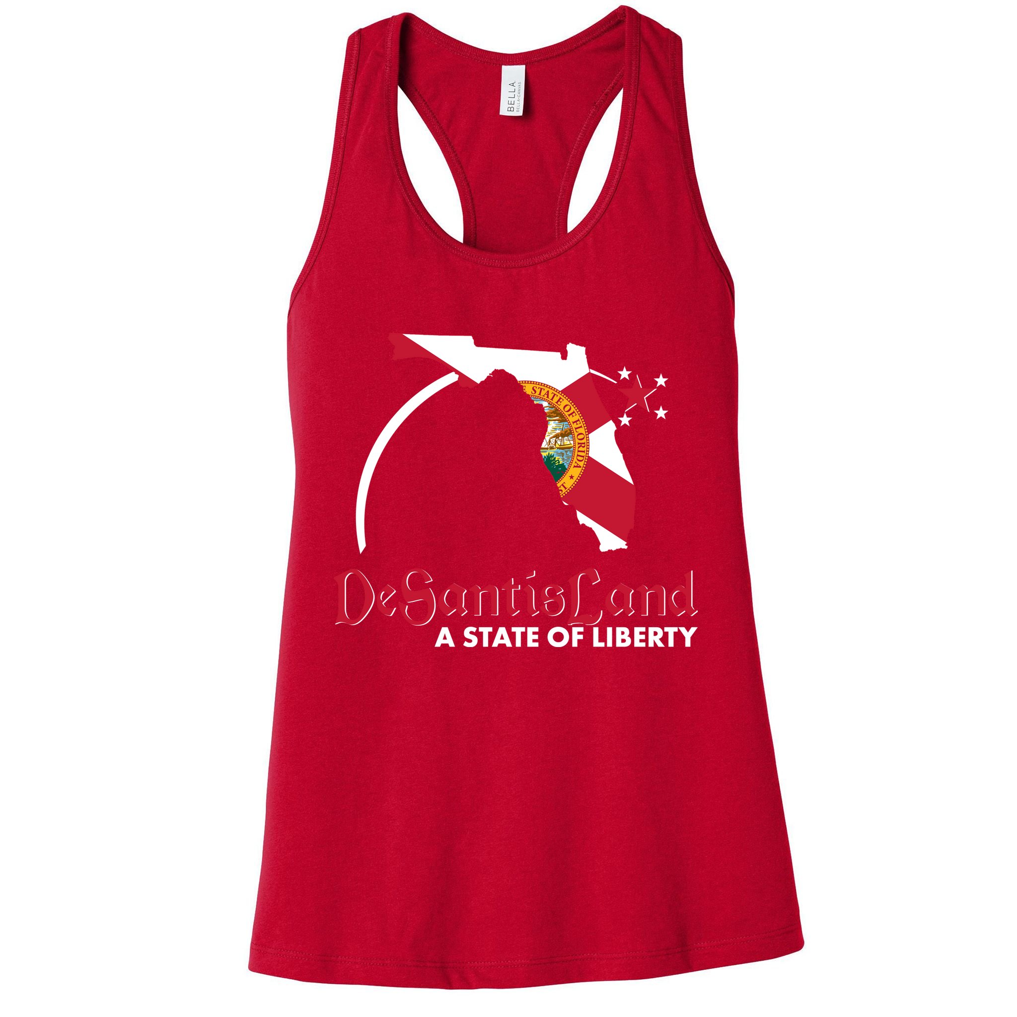 Florida State DeSantisLand A State Of Liberty Womens Tank Top