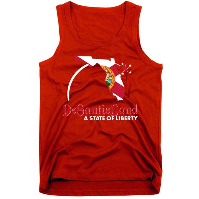 Florida State DeSantisLand A State Of Liberty Tank Top