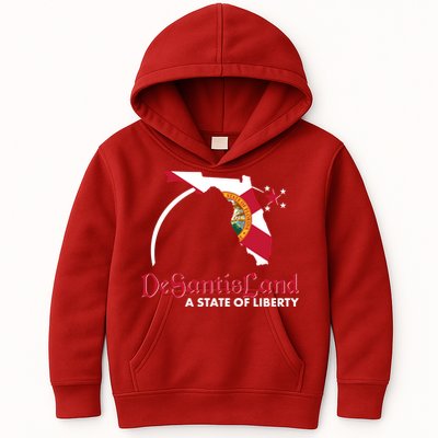 Florida State DeSantisLand A State Of Liberty Kids Hoodie