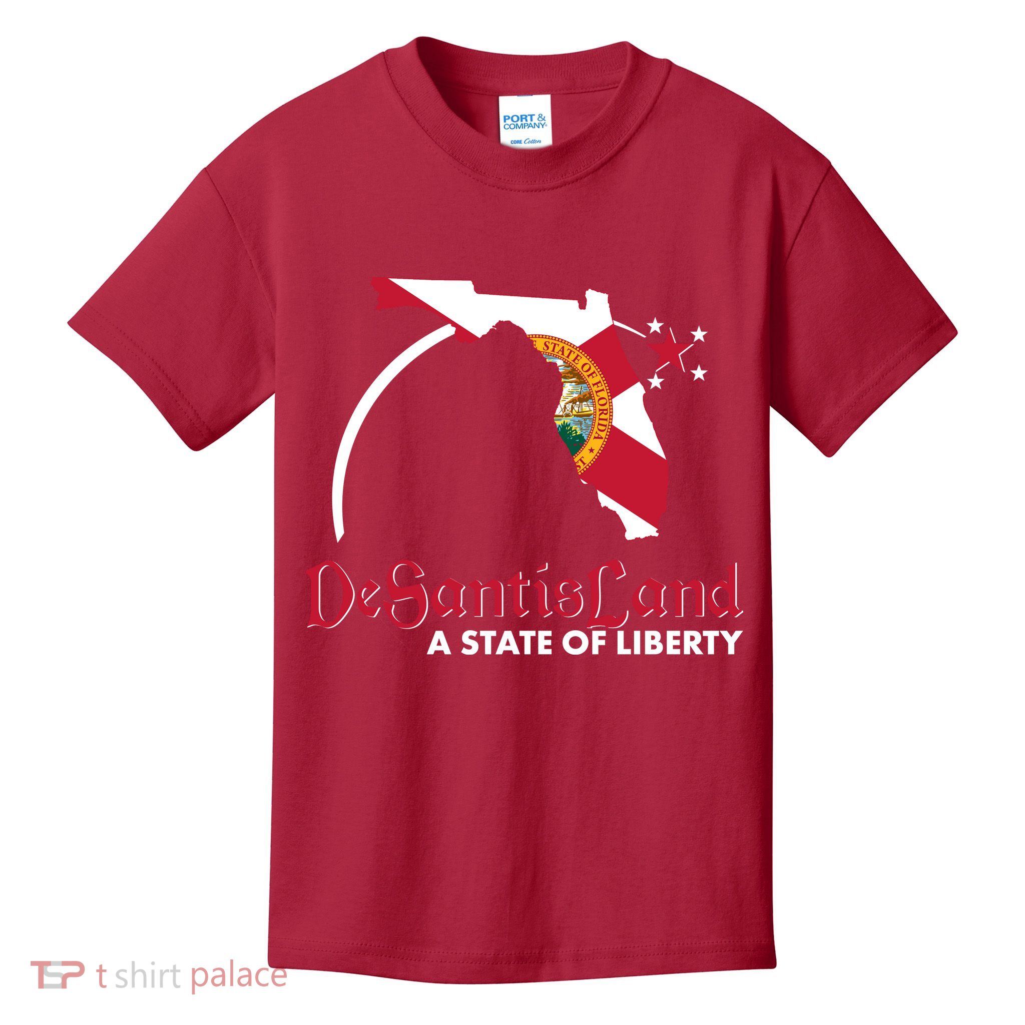 Florida State DeSantisLand A State Of Liberty Kids T-Shirt