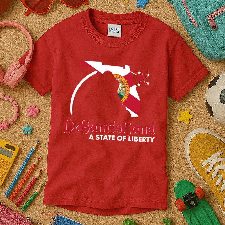Florida State DeSantisLand A State Of Liberty Kids T-Shirt