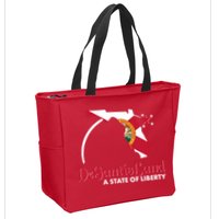 Florida State DeSantisLand A State Of Liberty Zip Tote Bag