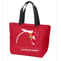 Florida State DeSantisLand A State Of Liberty Zip Tote Bag