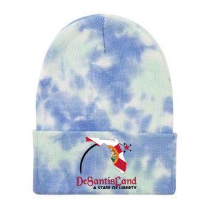 Florida State DeSantisLand A State Of Liberty Tie Dye 12in Knit Beanie