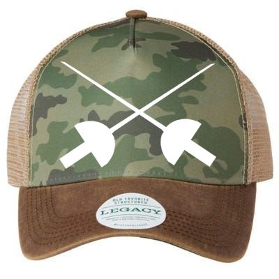 Fencing Saber Epee Fence Gift Legacy Tie Dye Trucker Hat