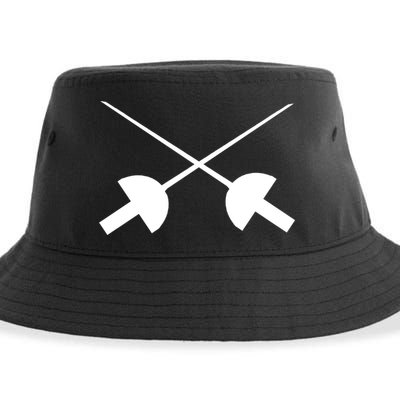 Fencing Saber Epee Fence Gift Sustainable Bucket Hat