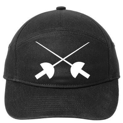 Fencing Saber Epee Fence Gift 7-Panel Snapback Hat