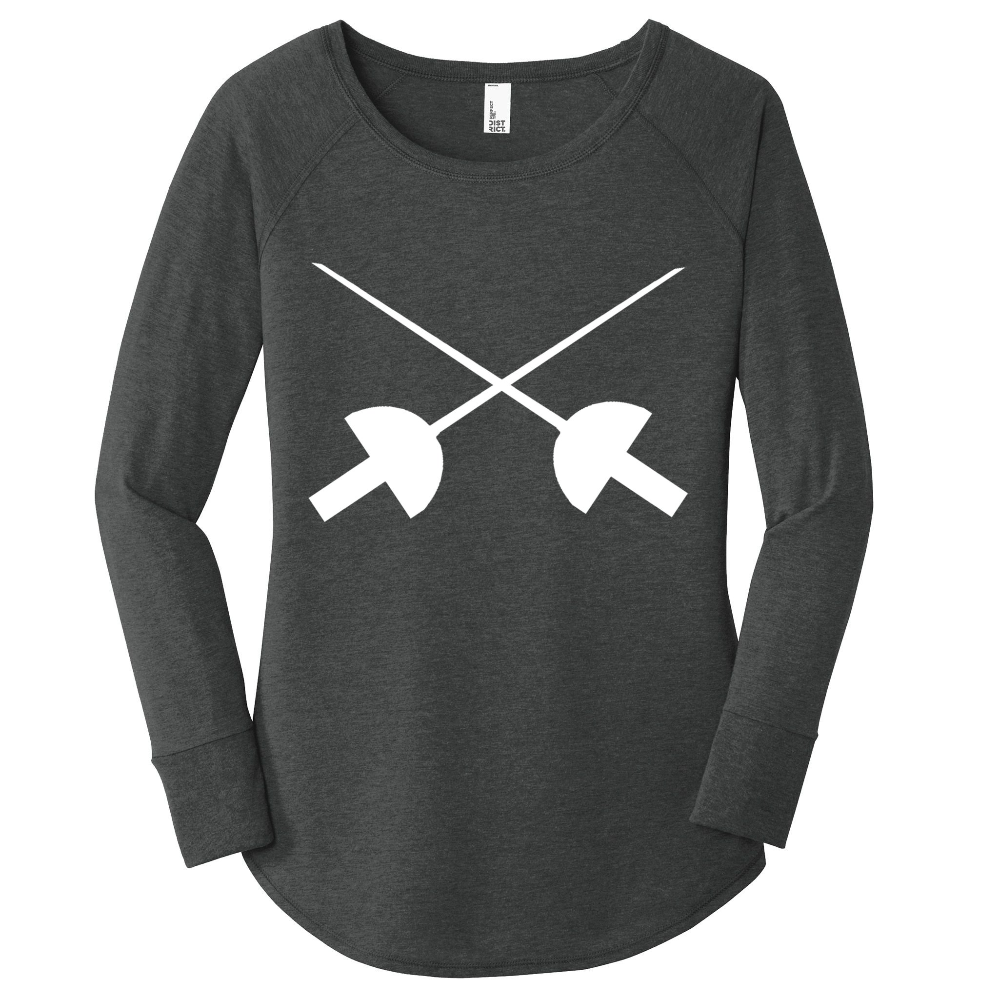 Fencing Saber Epee Fence Gift Women's Perfect Tri Tunic Long Sleeve Shirt