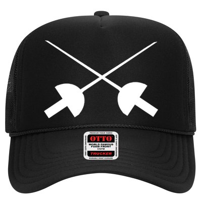 Fencing Saber Epee Fence Gift Trucker Hat