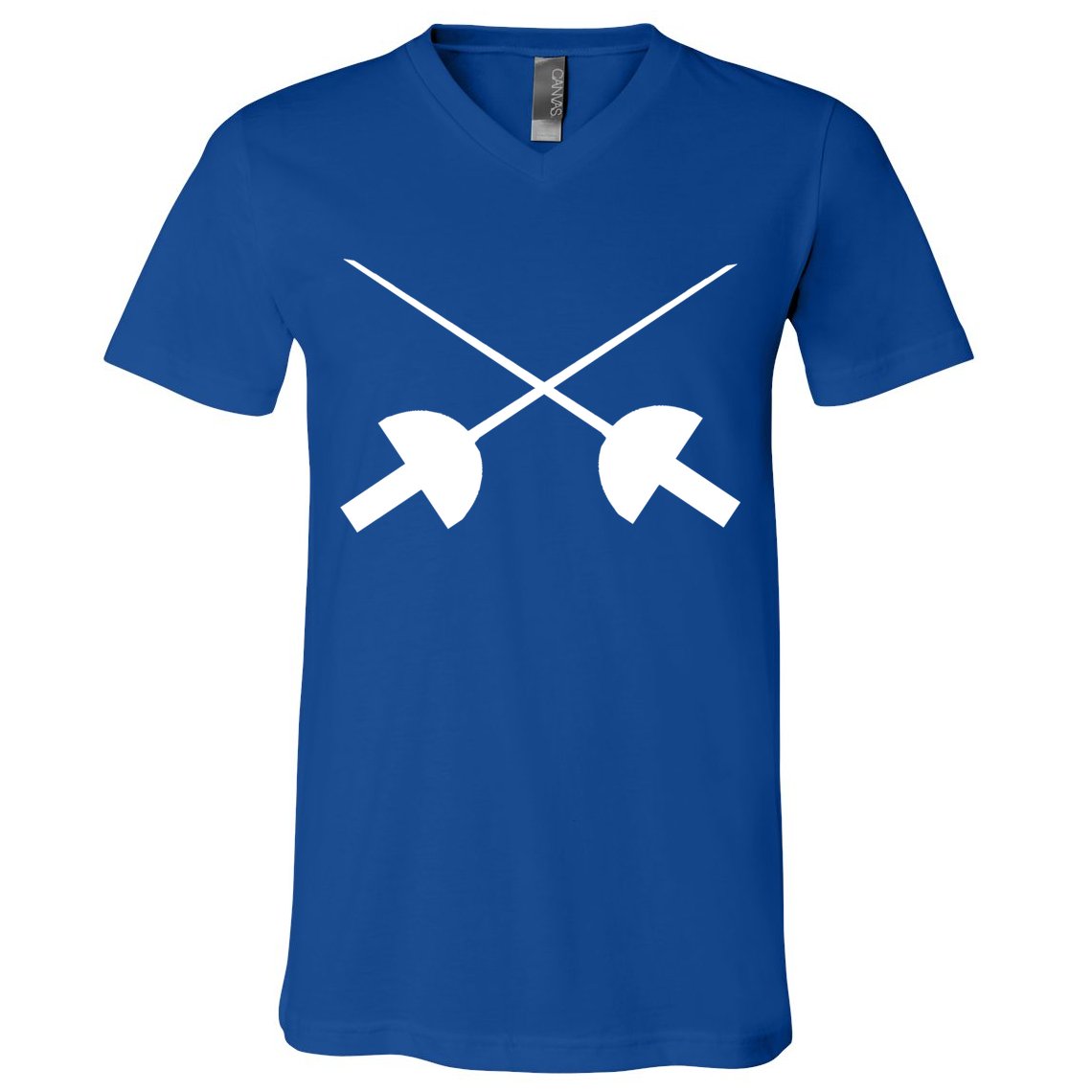 Fencing Saber Epee Fence Gift V-Neck T-Shirt