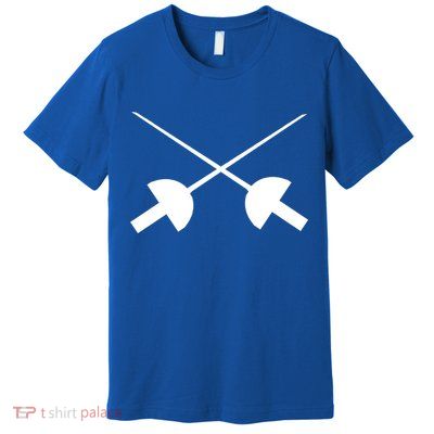 Fencing Saber Epee Fence Gift Premium T-Shirt